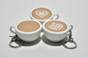 Latte Temalı Tıklanabilir Anahtarlık resmi