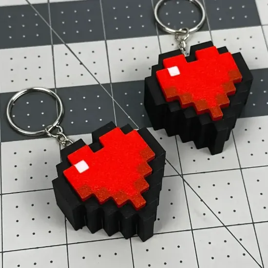 Minecraft Piksel Kalpli Tıklanabilir Anahtarlık resmi