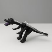 Minecraft Temalı Ender Dragon Hareketli Figür resmi
