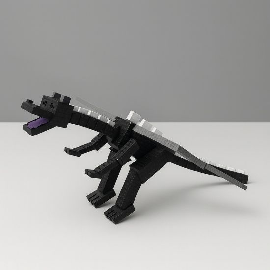 Minecraft Temalı Ender Dragon Hareketli Figür resmi